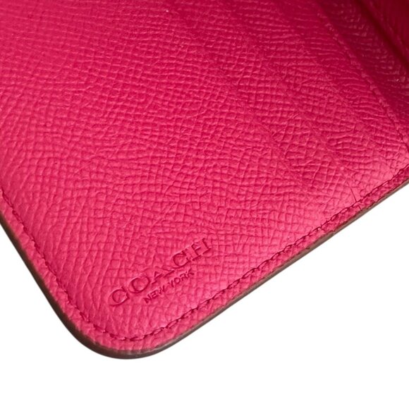 Coach Mini Margot Signature Brown Pink Handbag Caryall Purse + Wallet Leather - Picture 14 of 16